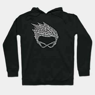 Word Art - Black Hoodie